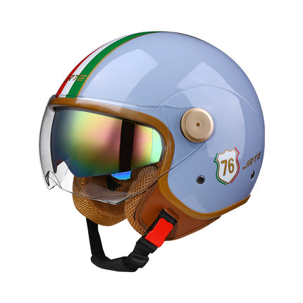 3c certified motorcycle helmet electric car helmet Harley universal battery car Four Seasons universal personality half helmet