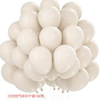 Sand white balloons 30 pieces + ribbon