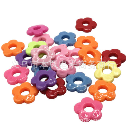 solid color color beads diy bracelet string loose beads material children beaded handmade keychain jewelry accessories