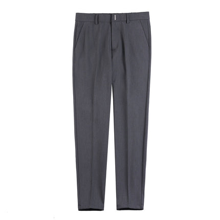 Small sweet potato grass quality autumn new men's casual pants waist elastic Korean business slim men's trousers