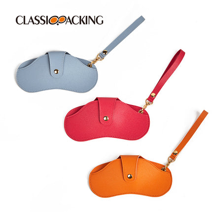Portable Glasses Protective Bag Sunglasses Sunglasses PVC Leather Simple Protective Case Portable Glasses Storage Bag