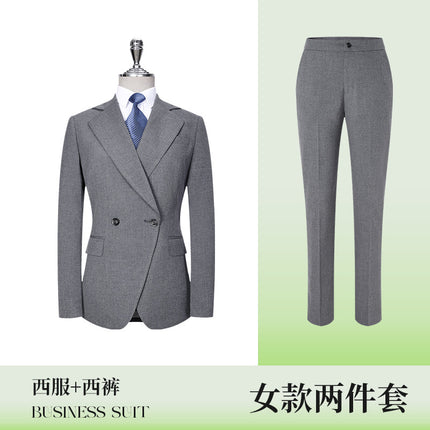 Senior sense 4S store hotel manager interview formal wear high-end suit men's and women's work clothes professional suit wholesale