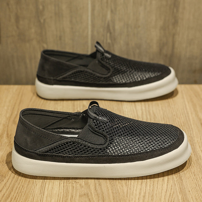 2025 Comfortable Breathable Mesh Casual Shoes High Quality Lightweight Wear-Resistant Sports Shoes Middle-Aged Hiking Shoes Walking Shoes