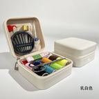 [white set] 11 color threads + 6-piece tool set