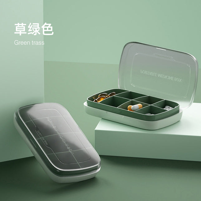 T5135 Portable Seven-Day Pill Box, One-Week Large-Capacity Storage Box, Sealed Pill Box, Portable Pill Dispenser