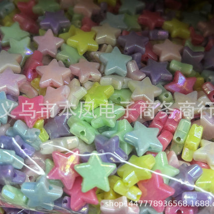 Acrylic light color plated AB colorful diy children beaded material candy AB colorful beads jewelry accessories