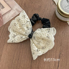 Black Ribbon White Bow