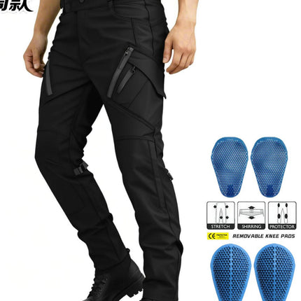 VOLERO motorcycle anti-fall cycling pants waterproof windproof breathable elastic high waist motorcycle anti-fall pants silicone protection