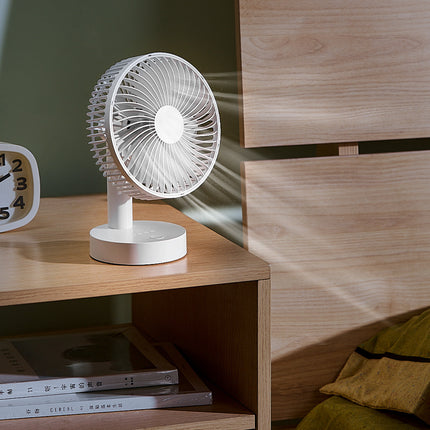 Cassidorf USB small electric fan 6 inch shaking head rechargeable 8 inch dormitory office desktop fan