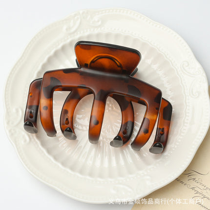 Large Capacity Hair Clip with Pumpkin Paint Finish, Pc Hair Clip with Thickened Material for Thick Hair, Extra Large Shark Clip Hair Accessory