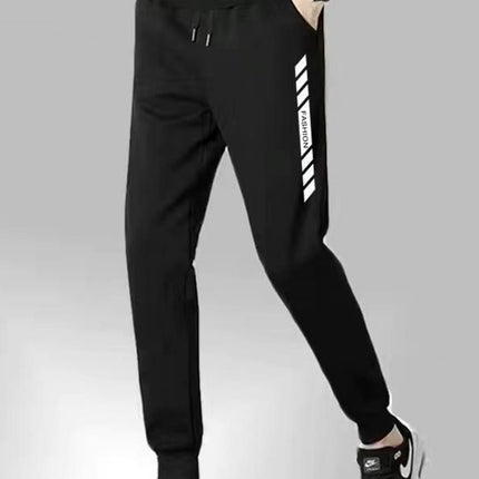 Summer Leather Rope Leggings for Men, Black Versatile Harem Pants, Fashionable Wear-Resistant Casual Pants, Breathable Thin Sports Pants