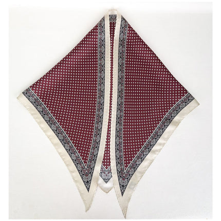 New Stylish and Elegant Mulberry Silk Lace Twill Triangle Scarf Collection for Professional Women