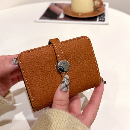 2025 Long Wallet Women's Folding Large Capacity Wallet Cross-border New Style Soft Leather Women's Hand Bag for Mobile Phone Wallet Bag