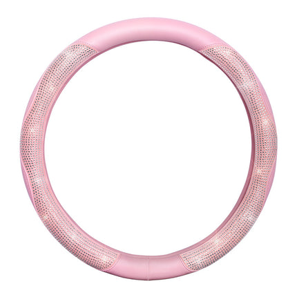Car steering wheel cover four seasons universal Diamond d-type handle cover Fashion Net red female non-slip flash steering wheel handle cover