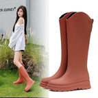 Pink-480 long rain boots / 37