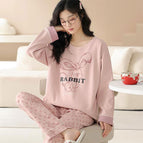 Cm-62 pink bunny long set / M