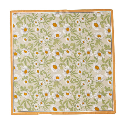 Mulberry Silk Scarf, Old Money Style, Summer Thin Small Scarf, Valentine's Day Gift, Plain Crepe Satin Silk Printed Small Square Scarf
