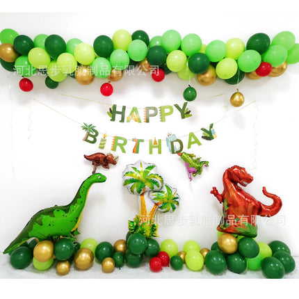 Cross-border Amazon new hot Jurassic theme dinosaur balloon team decoration a generation of balloon suit