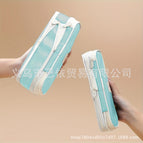Twill retractable pencil case [light blue]