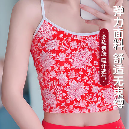 Europe and the United States cross-border foreign trade fashion yoga clothing long suspenders short vest sports underwear fitness pants with chest pad
