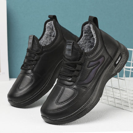 Men's Cotton Shoes for Autumn and Winter, Casual Men's Short Boots, Cross-Border, Fleece-Lined, Thickened, Warm Polyurethane Cotton Shoes, Soft-Soled Cotton Boots