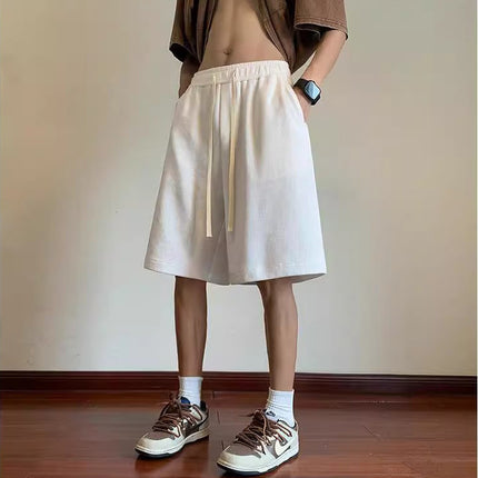 Joker casual pants men's and women's waffle breathable summer sports ball five beach pants tide foreign trade cross-border wholesale
