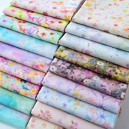 145cm Wide 40 Count Poplin Pure Cotton Fabric Plain Cotton Fabric Shirt Dress Hair Tie Handmade DIY Cloth