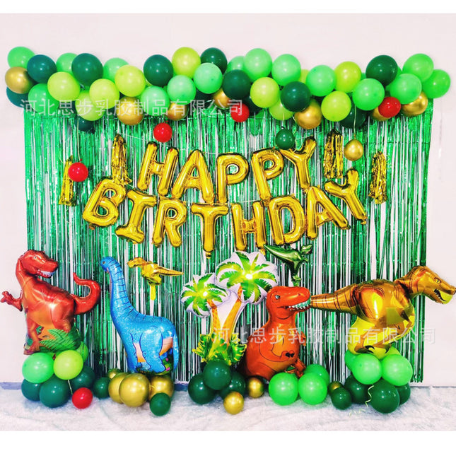 Cross-border Amazon new hot Jurassic theme dinosaur balloon team decoration a generation of balloon suit
