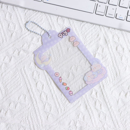 Small Fresh Cherry Album Small Card Protective Cover Hard Rubber Cover 40 Silk High Permeable Anti-scratch Tear Film B8 Bead Chain Card Cover in stock