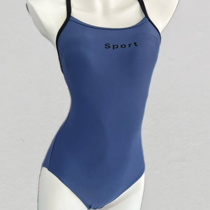 2025 New Swimsuit for Women, High-End Racing One-Piece Triangle Slimming Look Belly-Covering Swimsuit for Swimming Pools, Original