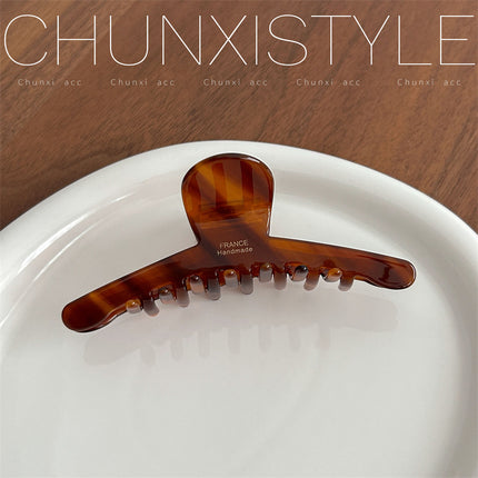 Vintage acetate grip large Internet celebrity elegant shark clip women's high-grade exquisite clip headdress hairpin back head
