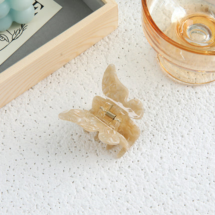 Super Fairy Romantic Butterfly Grab Clip French Temperament Acetic Acid Hair Grab Back of Head Clip Hairpin Hair Accessories Headwear Women's Spring and Summer