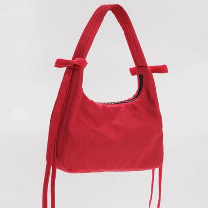 American niche design Baggu Mini Bow handbag underarm bag fashion trendy sky blue all-match women's bag