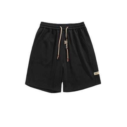 Waffle Shorts Men's Summer Thin Trendy Brand Loose Large Size Mid-Pants American Sports Boys Casual Five-Point Pants Men