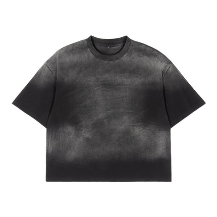 Etai Men's Summer Heavyweight Short Wide-Fit T-Shirt Versatile Boxy Fit Style Men's Short-Sleeve T-Shirt