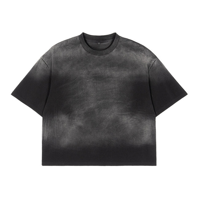 Etai Men's Summer Heavyweight Short Wide-Fit T-Shirt Versatile Boxy Fit Style Men's Short-Sleeve T-Shirt