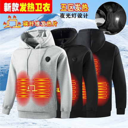 New Smart Heating Sweatshirt Charging Heating Hoodie Heating Clothing Electric Heating Jacket Warm Jacket Ready for Sale
