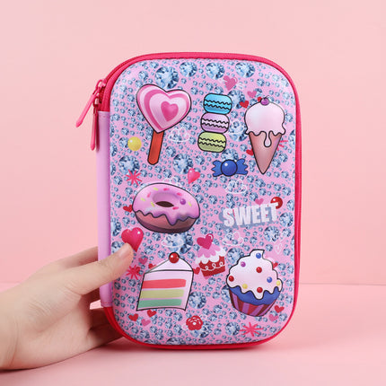 Eva Pencil Box 3D Stereo Large-Capacity Kidsren's Pencil Bag Multi-Functional Student Stationery Popular Pencil Box Waterproof