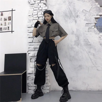 2025 Summer Hot Girl High Waist Overalls Women's American Design Niche Straight-Leg Loose Wide Leg Pants Leggings