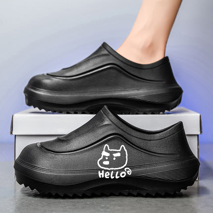 Chef Shoes Men's Autumn and Winter Waterproof Hotel Production Workshop Ktv Safety Shoes Home Kitchen Work Shoes Men's Shoes