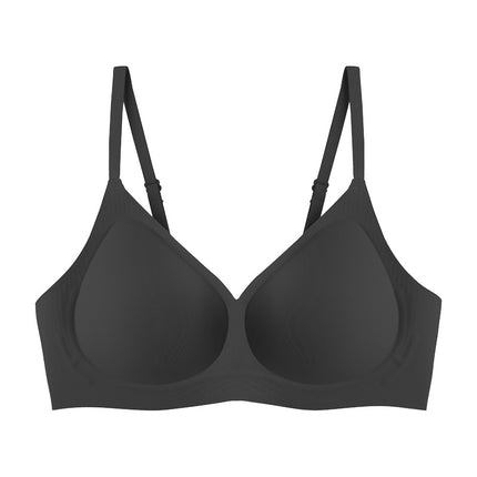 7A Antibacterial Underwear Small Breast Push-up Jelly Strip Soft Support Bra No Steel Ring Fixed Cup Wireless bra