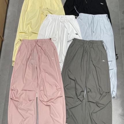 Easiest for Match American Retro Workwear Elastic Waist Drawstring Leggings Loose Slimming Look Casual Pants 2025 Spring and Summer New Products