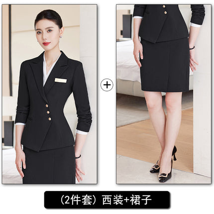 Professional Suit Pants for Women, Autumn Jewelry Store Front Desk Reception Work Uniform, Medical Beauty Club, Beauty Salon Secretary Workwear
