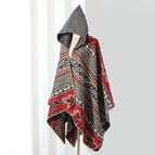Cape with hood - gray