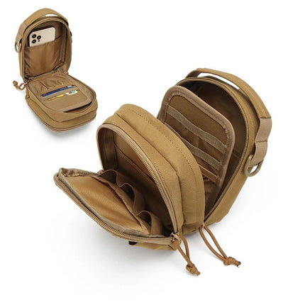 New Outdoor Crossbody Portable Shoulder Bag Multifunctional Portable Waist Bag Mobile Phone Card Bag Large Capacity Crossbody Bag