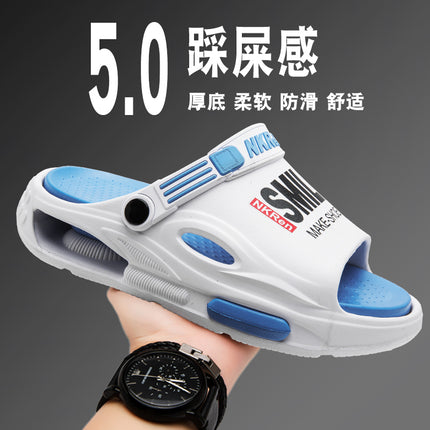 Men's Slippers 2025 New Summer Outdoor Wear-Resistant Thick-Soled Driving Sandals Outdoor Soft-Feel Sandals