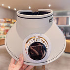 [candy hat solar model] beige / Adjustable