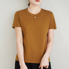Round neck caramel color / S