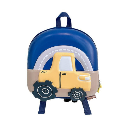 New Children's Schoolbag Kindergarten Schoolbag Primary School Student Schoolbag Cute Anime Car Boys and Girls Eggshell Backpack