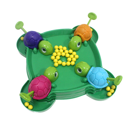 TikTok Internet Popular Children's Turtle Bean-eating Toy Parent-child Interactive Multiplayer Play Desktop Game Educational Toy